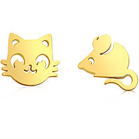 Amomè Ohrringen Mädchen in Form von Katze AMO271G