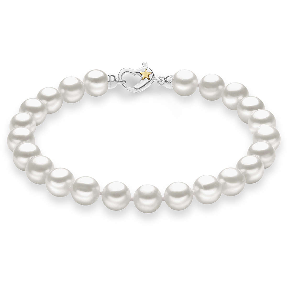 Armband Charms/Beads frau Silber 925 Schmuck Comete Perle Argento BRQ 315