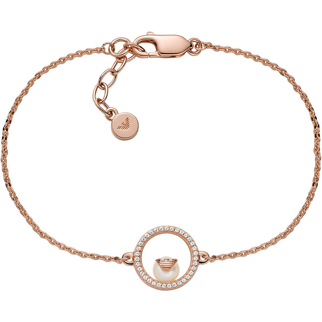 Armband Charms/Beads frau Silber 925 Schmuck Emporio Armani Sentimental EG3521221