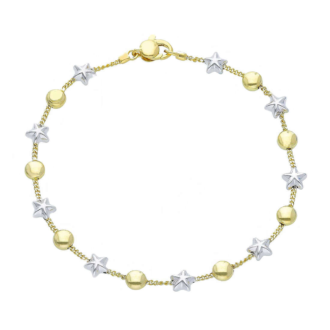 Armband frau Charms/Beads 18 kt Gold Schmuck GioiaPura Oro 750 GP-S253006