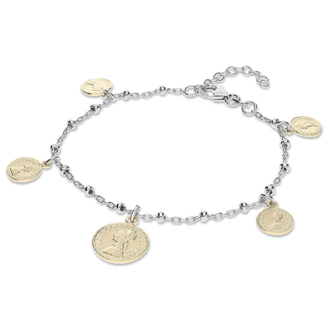 Armband frau Charms/Beads Silber 925 Schmuck GioiaPura GYBARW0706-G