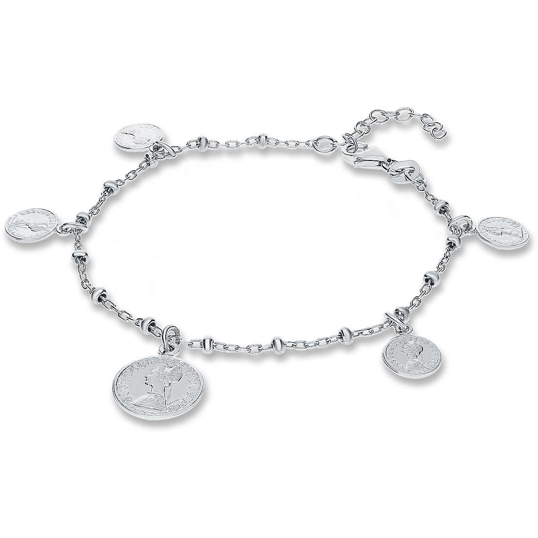 Armband frau Charms/Beads Silber 925 Schmuck GioiaPura GYBARW0706-S