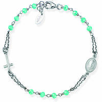 Armband Mit Perlen frau Silber 925 Schmuck Amen Rosari BROBT3
