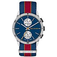 Chronograph Uhr Stahl zifferblatt Blau mann Navy NV011