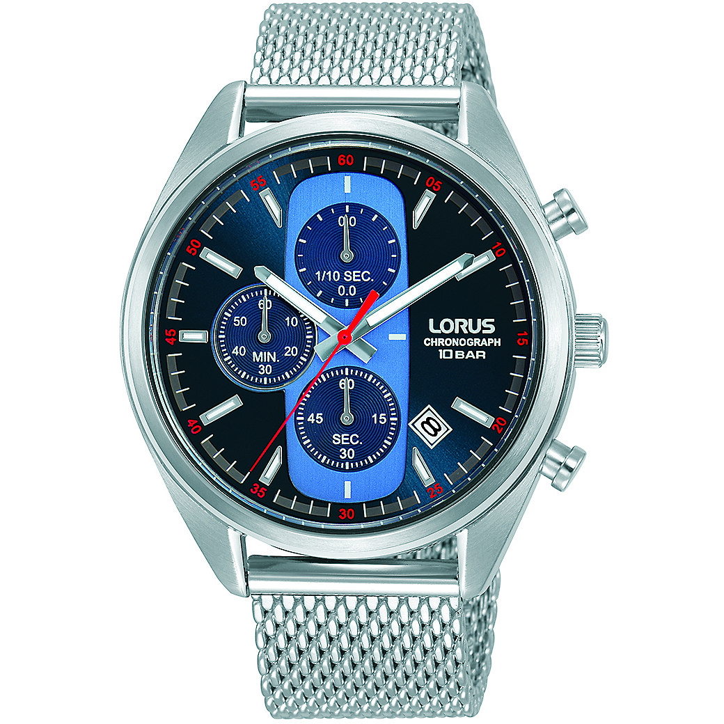 Chronograph Uhr Stahl zifferblatt Blau mann RM353GX9