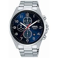 Chronograph Uhr Stahl zifferblatt Blau mann Sport RM381FX9