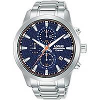 Chronograph Uhr Stahl zifferblatt Blau mann Sports RM329HX9