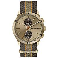 Chronograph Uhr Stahl zifferblatt Gold mann Navy NV018