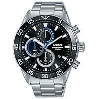 Chronograph Uhr Stahl zifferblatt Schwarz mann Sports RM335FX9