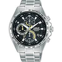 Chronograph Uhr Stahl zifferblatt Schwarz mann Sports RM351HX9