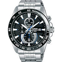 Chronograph Uhr Stahl zifferblatt Schwarz mann Sports RM383DX9