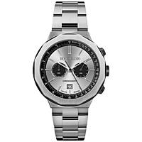Chronograph Uhr Stahl zifferblatt Silber mann Icona IC008