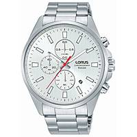 Chronograph Uhr Stahl zifferblatt Silber mann Sport RM377FX9