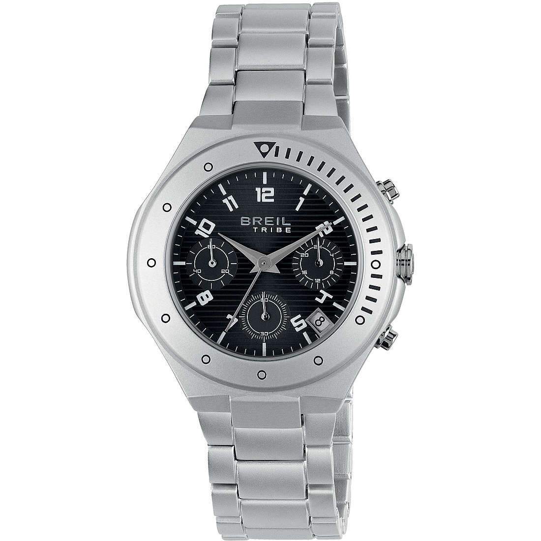 Chronograph Uhr Uhr Aluminium zifferblatt Schwarz mann Neo EW0439