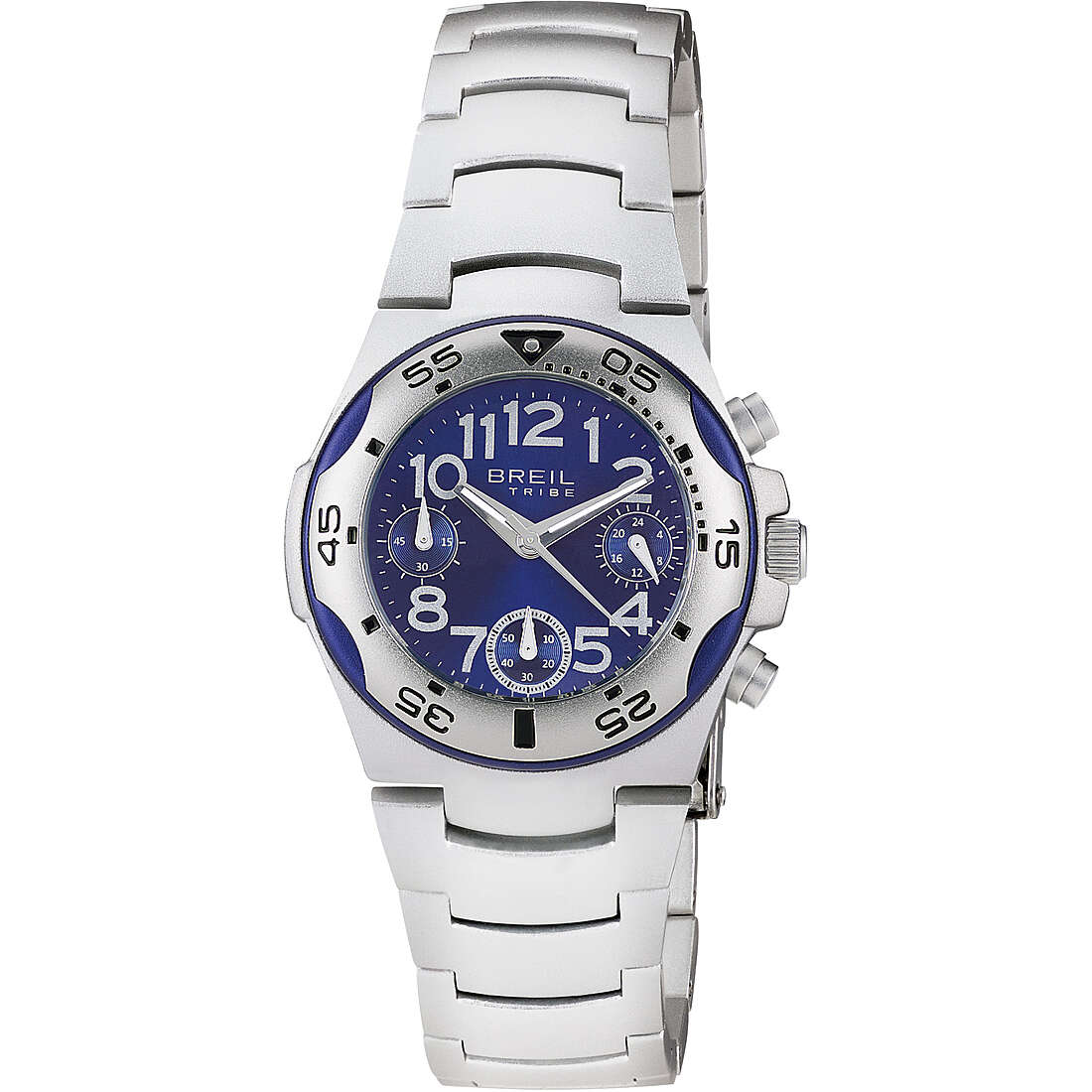 Chronograph Uhr Uhr Stahl zifferblatt Blau kind EW0212