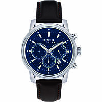 Chronograph Uhr Uhr Stahl zifferblatt Blau mann Caliber EW0690