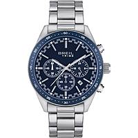 Chronograph Uhr Uhr Stahl zifferblatt Blau mann Fast EW0572