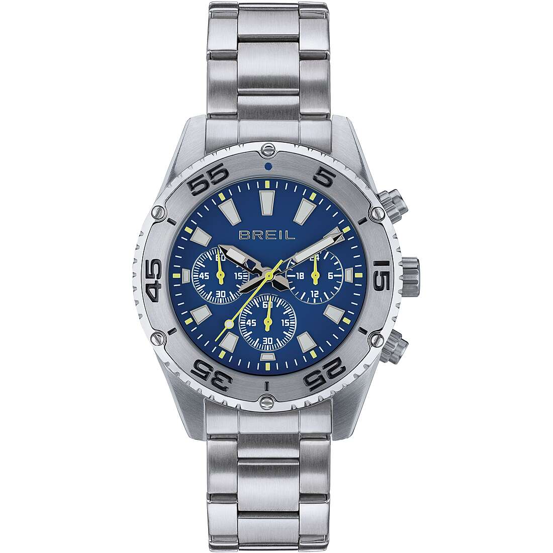 Chronograph Uhr Uhr Stahl zifferblatt Blau mann Sprinter TW1998