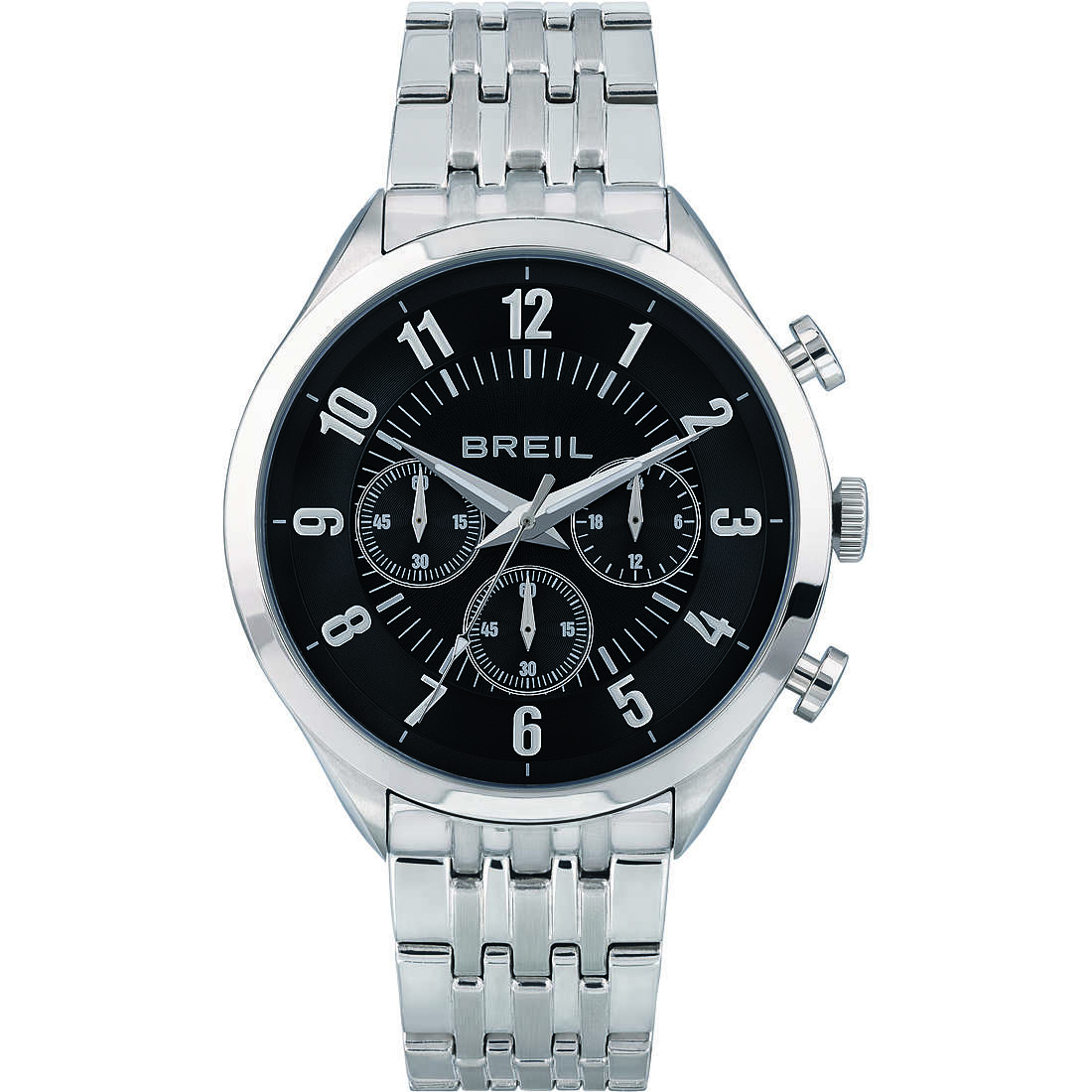 Chronograph Uhr Uhr Stahl zifferblatt Schwarz mann Arbiter TW1874