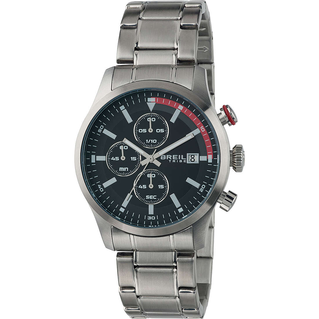 Chronograph Uhr Uhr Stahl zifferblatt Schwarz mann Drift EW0411