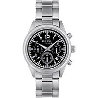 Chronograph Uhr Uhr Stahl zifferblatt Schwarz mann EW0568
