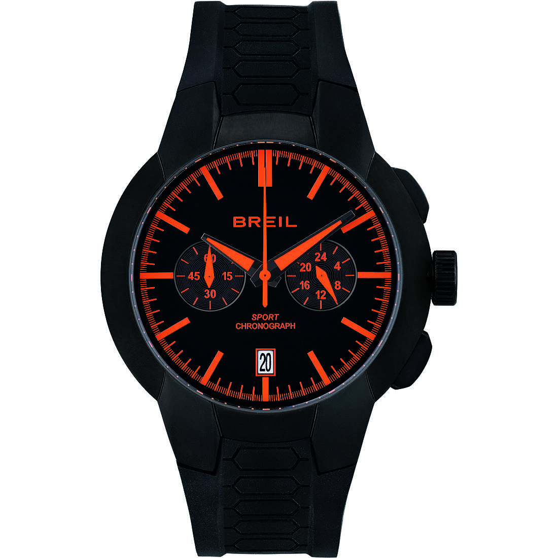 Chronograph Uhr Uhr Stahl zifferblatt Schwarz mann New One Sport TW1870