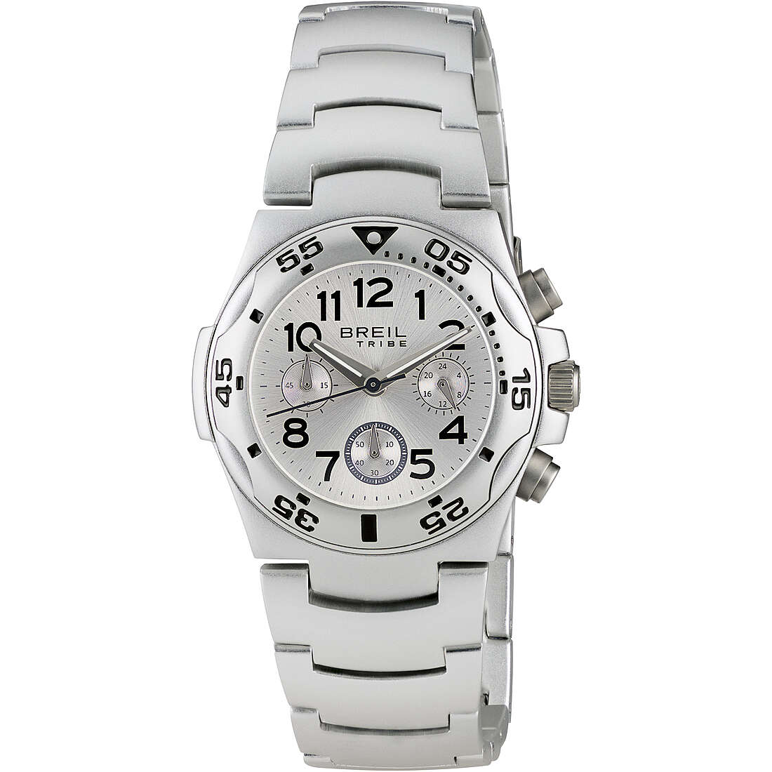 Chronograph Uhr Uhr Stahl zifferblatt Silber mann Ice EW0210