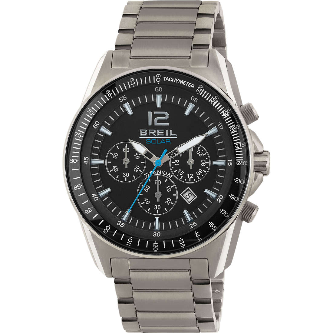 Chronograph Uhr Uhr Titan zifferblatt Schwarz mann Titanium TW1657
