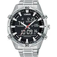 digital Uhr Stahl zifferblatt Schwarz mann Sports RW651AX9