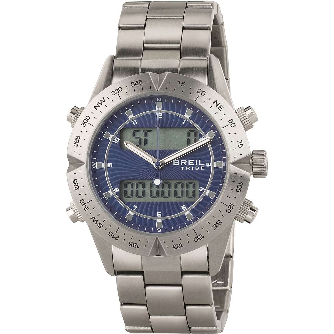 digital Uhr Uhr Stahl zifferblatt Blau mann Digital Way EW0394