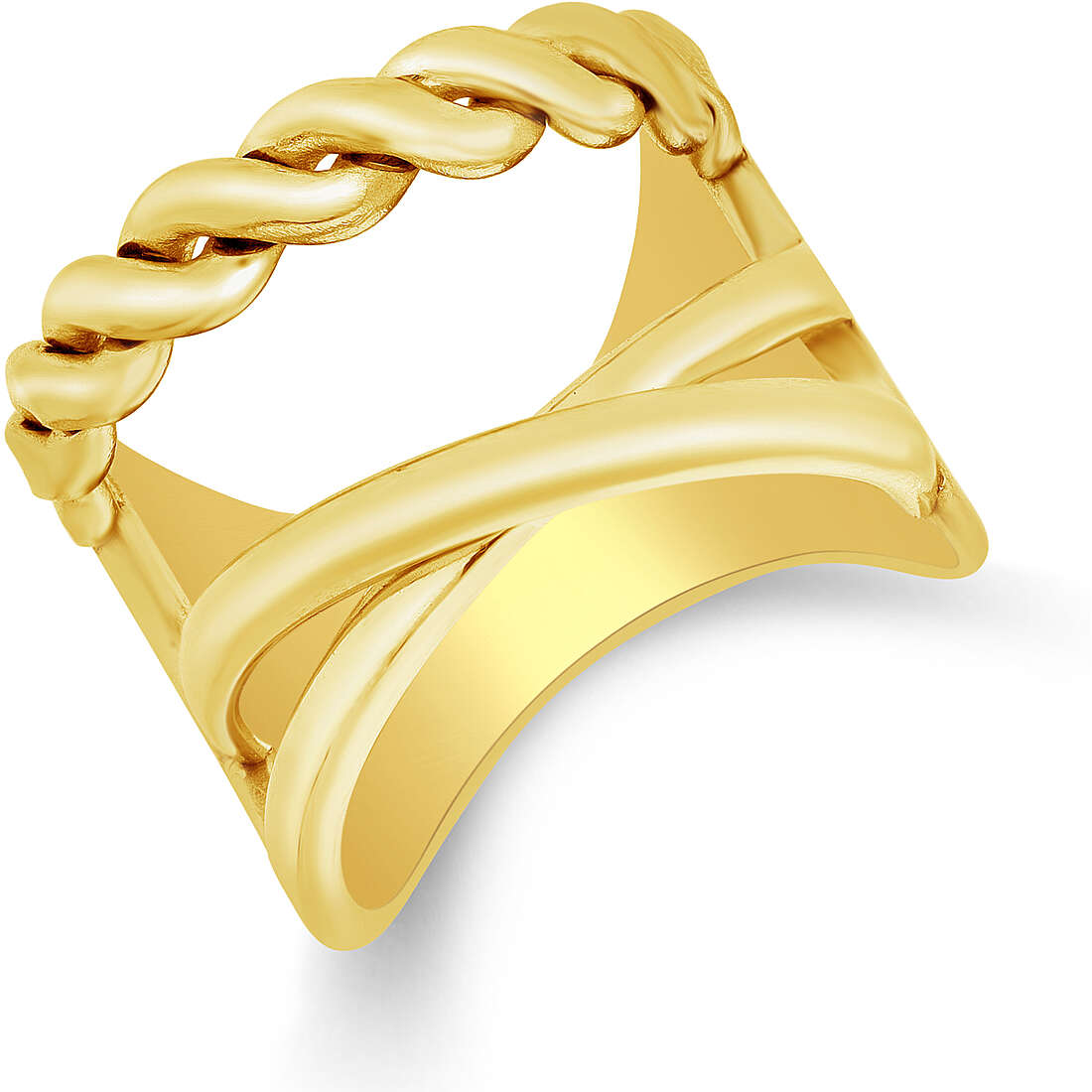 Fingerring Schmuck frau Stahl farbe Gold KA064G16