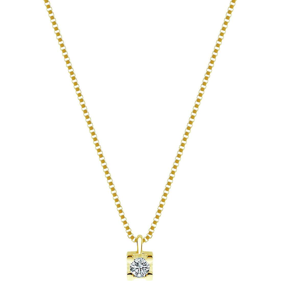 Halskette Lichtpunkt-Halskette GioiaPura 18 kt Gold GIDCOQ-002Y