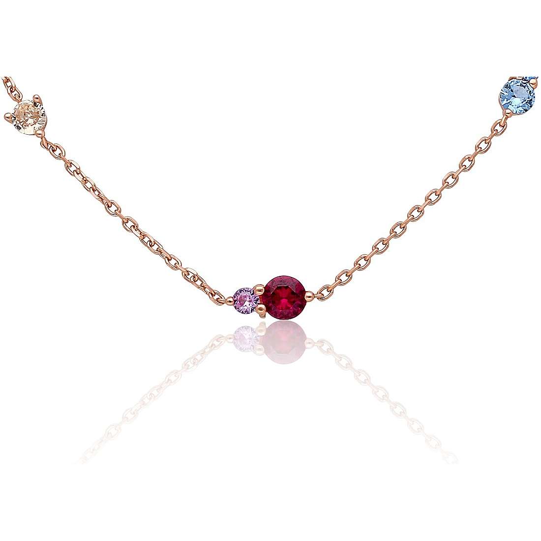 Halskette Lichtpunkt-Halskette GioiaPura Silber 925 INS028CT348RSMU
