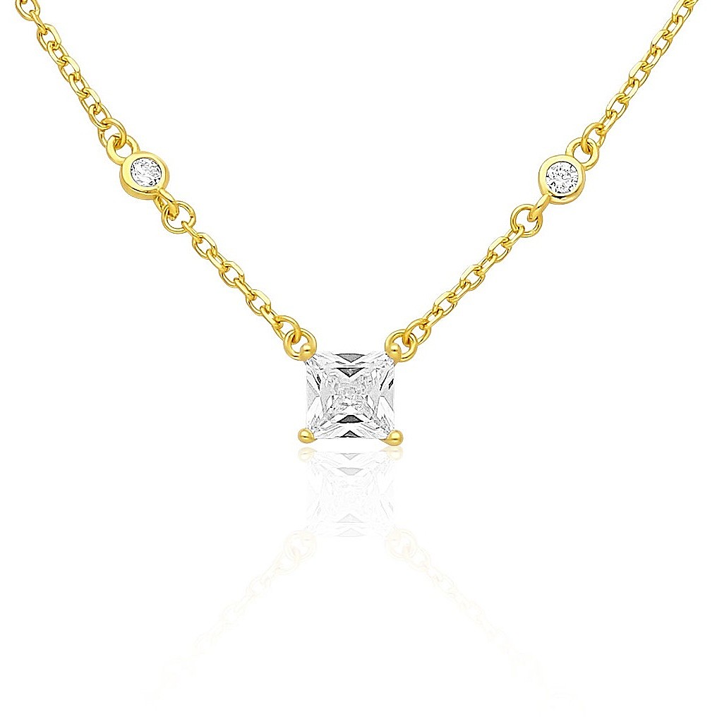 Halskette Lichtpunkt-Halskette GioiaPura Silber 925 INS028CT439PLWH
