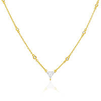 Halskette Lichtpunkt-Halskette GioiaPura Silber 925 INS028CT441PLWH