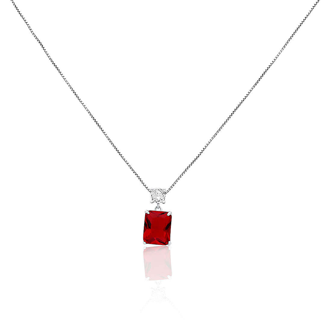 Halskette Lichtpunkt-Halskette GioiaPura Silber 925 INS028P166RHRO