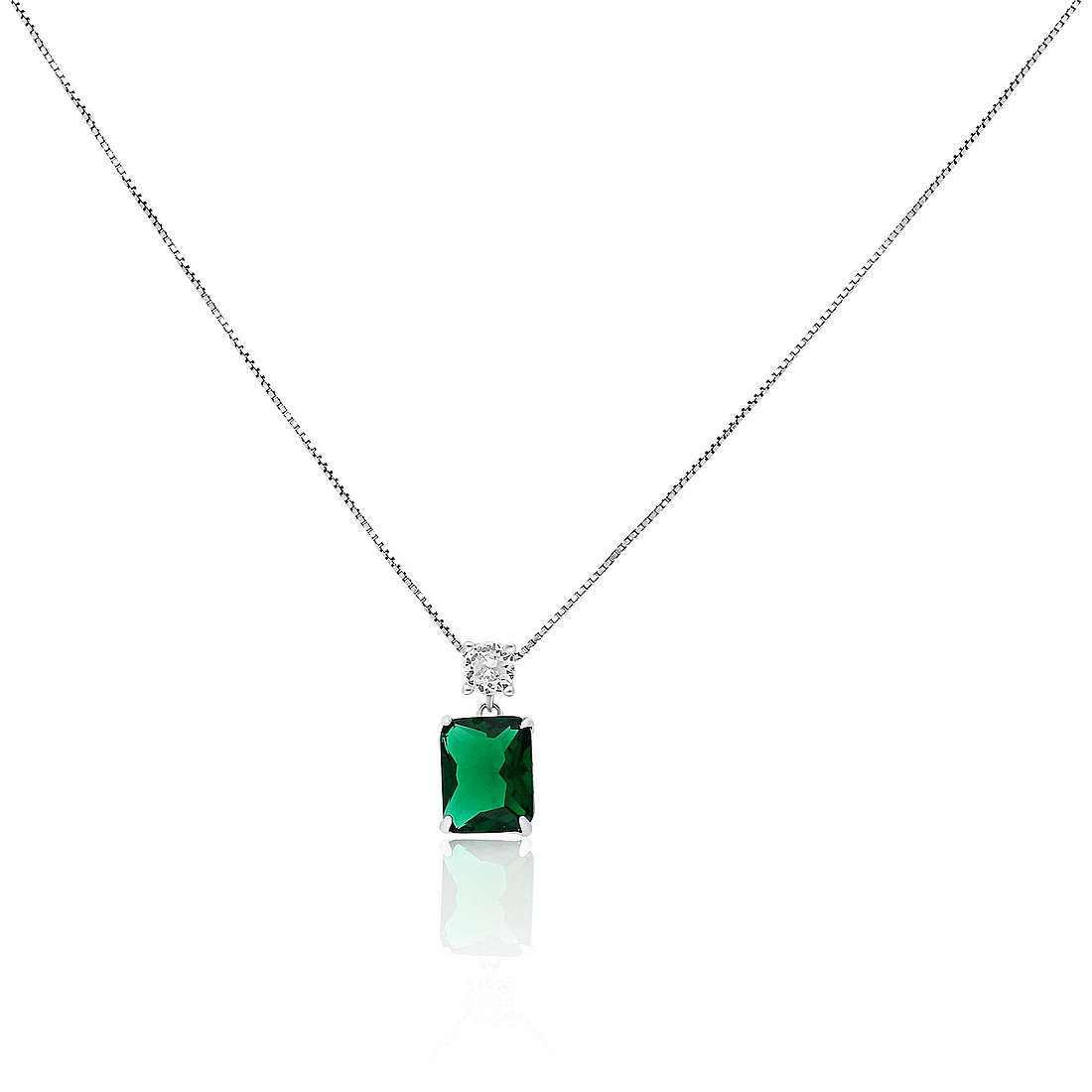 Halskette Lichtpunkt-Halskette GioiaPura Silber 925 INS028P166RHVE