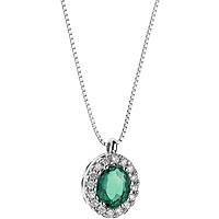 Halskette Schmuck Gold frau Schmuck Diamant, Smaragd GLB 1158
