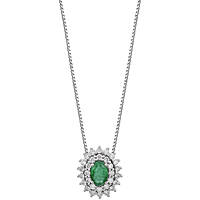 Halskette Schmuck Gold frau Schmuck Diamant, Smaragd GLB 1663