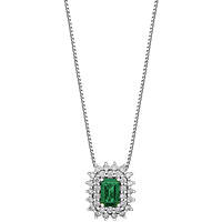 Halskette Schmuck Gold frau Schmuck Diamant, Smaragd GLB 1664