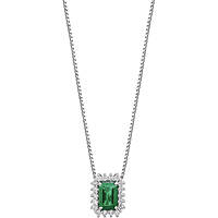Halskette Schmuck Gold frau Schmuck Diamant, Smaragd GLB 1665
