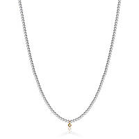 Halskette Schmuck Stahl frau Schmuck Kristalle, Synthetische Perlen CK1935