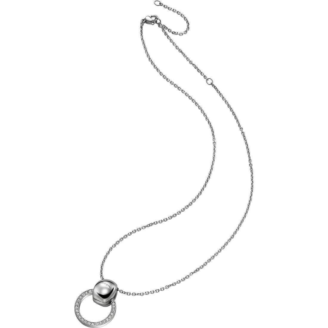Halskette Schmuck Stahl frau Schmuck Kristalle TJ1684