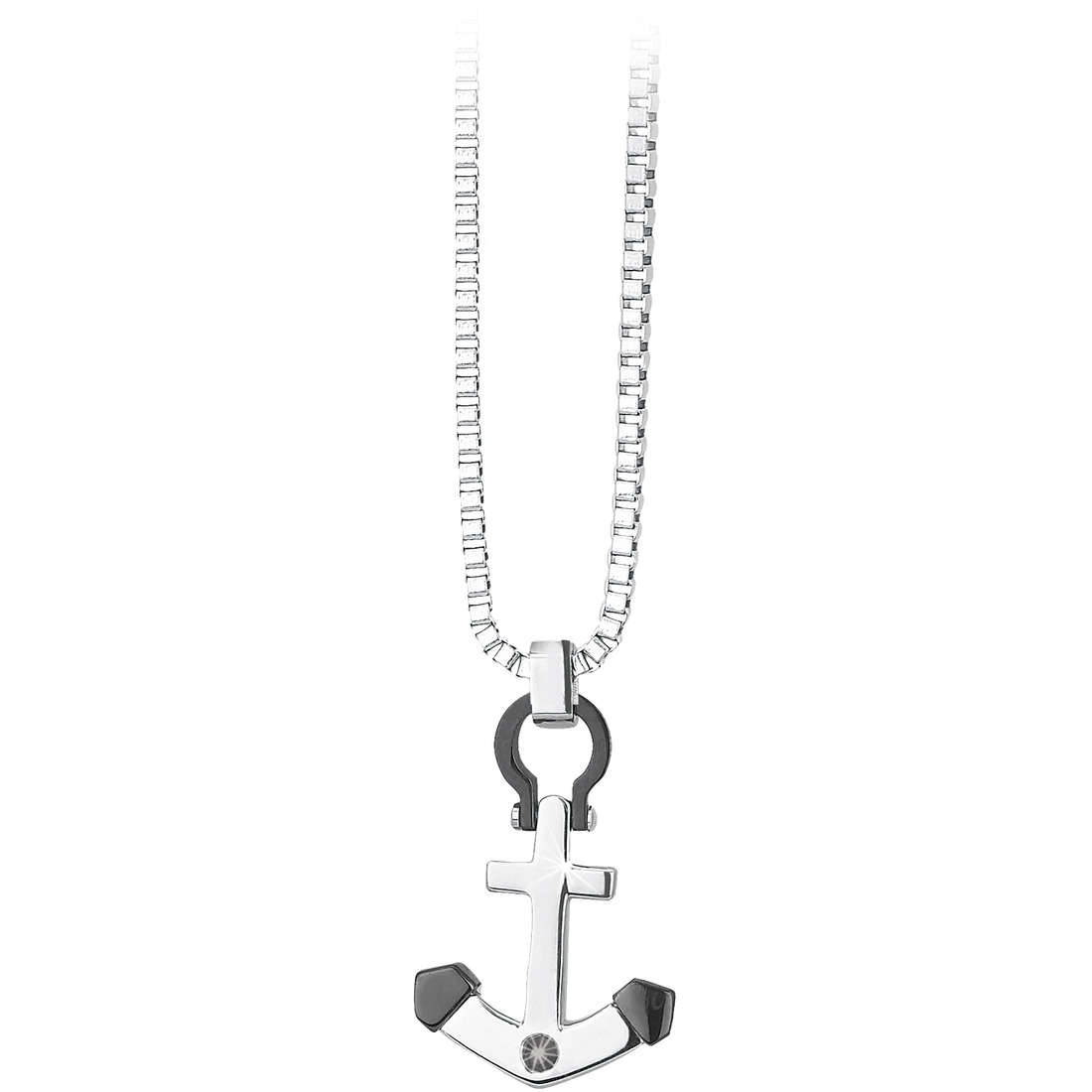 Halskette Schmuck Stahl mann Halskette Navy 251362