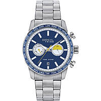 Multifunktions Uhr Uhr Stahl zifferblatt Blau mann EW0565
