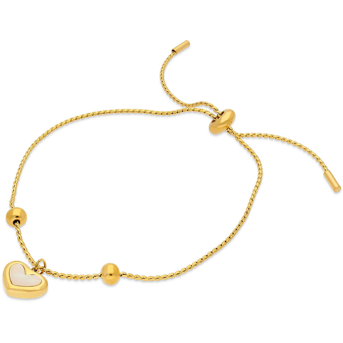 Muttertags-Set: Halskette und Ohrringe in Goldfarbe AC-B008G