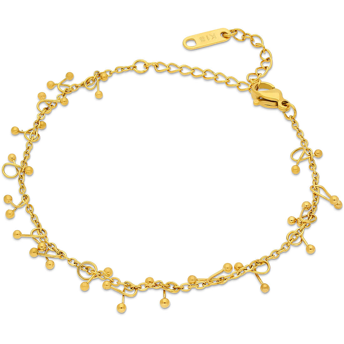 Muttertags-Set: Halskette und Ohrringe in Goldfarbe AC-B039G