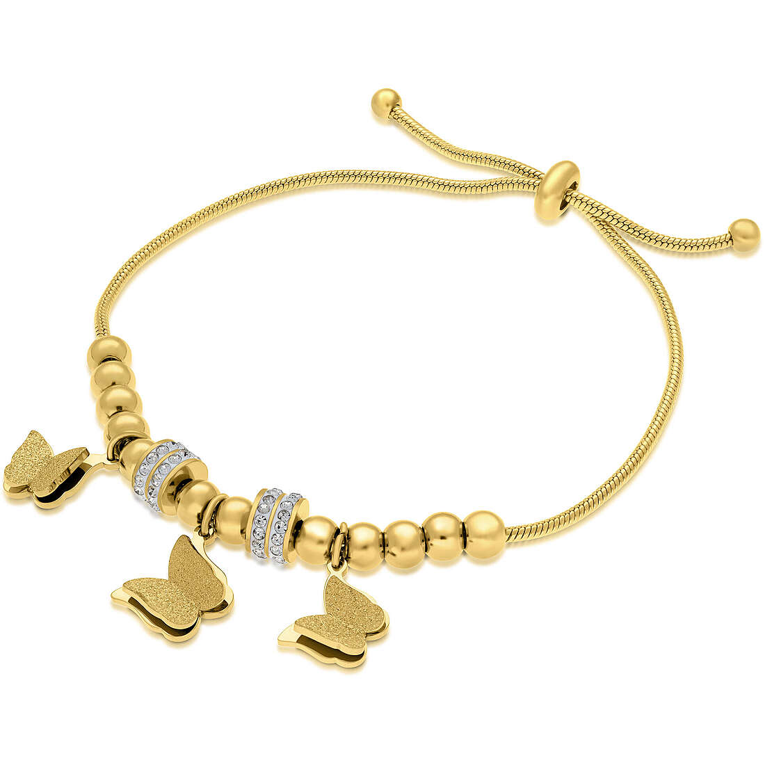 Muttertags-Set: Halskette und Ohrringe in Goldfarbe AC-B088G