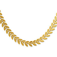 Muttertags-Set: Halskette und Ohrringe in Goldfarbe AC-C006G