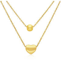 Muttertags-Set: Halskette und Ohrringe in Goldfarbe AC-C030G